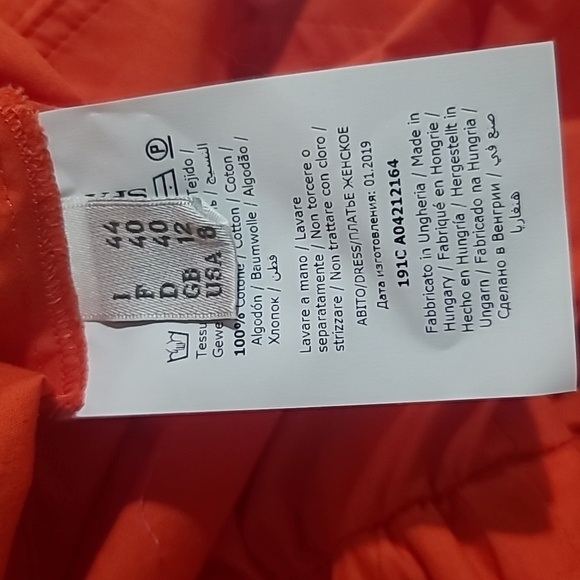 PHILOSOPHY  di Lorenzo Serafini Orange Dolman Sleeve Midi Dress - Picture 12 of 13